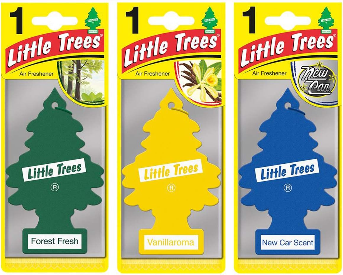 Little Trees Air Freshener, Traditional Fragrances, Pack of 3 (Packaging may vary)