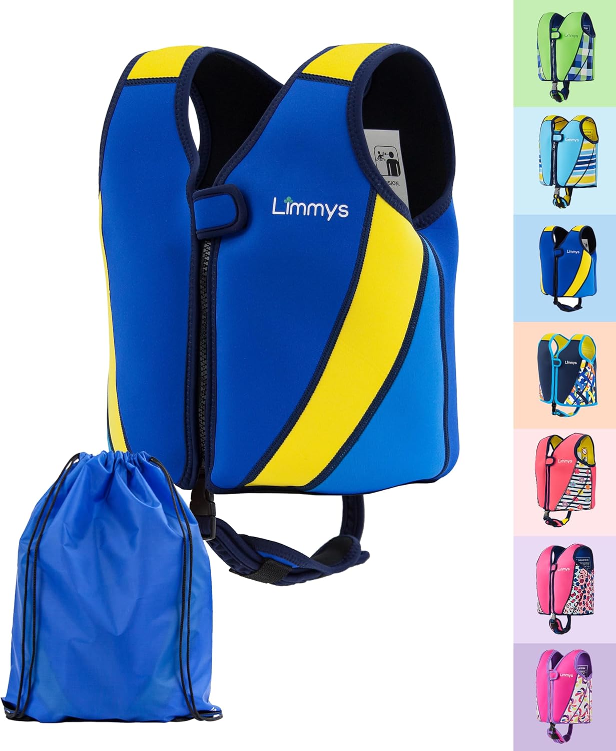 Limmys Kids Swim Vest with Adjustable Buoyancy