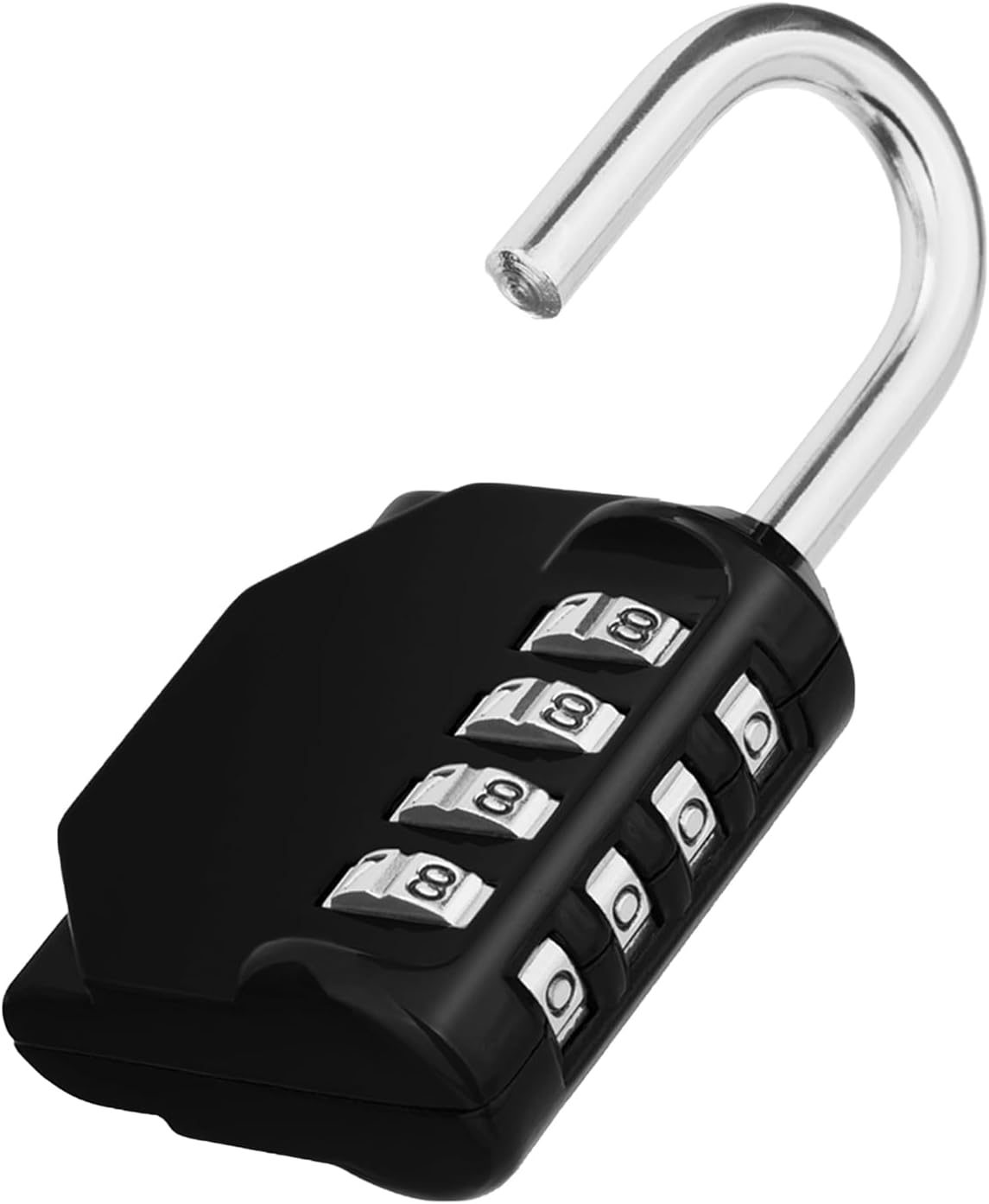 ZHEGE 4-Digit Number Padlock, Lock with Combination Code for Gym Locker, Weatherproof Padlock for Door, Garden Fences