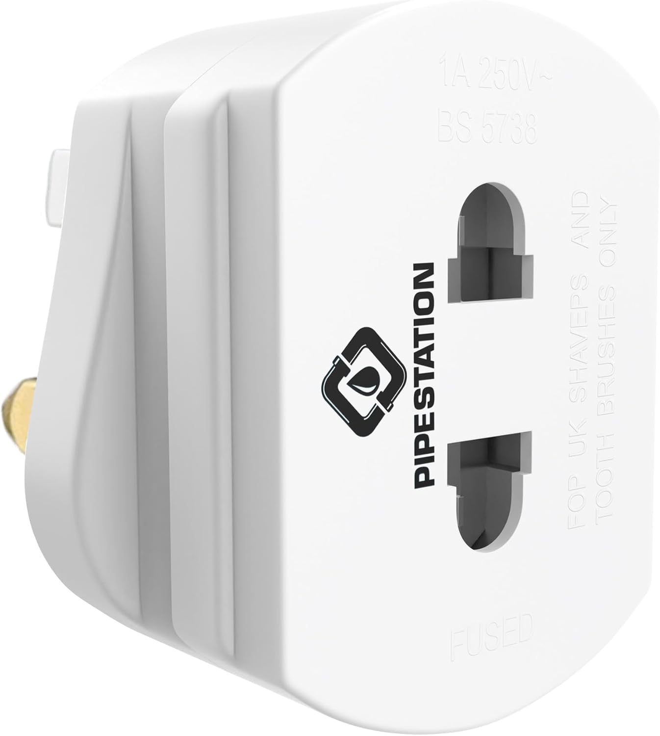 Pipestation Toothbrush Adapter Plug UK Shaver Plug Adaptor UK for Toothbrush Plug