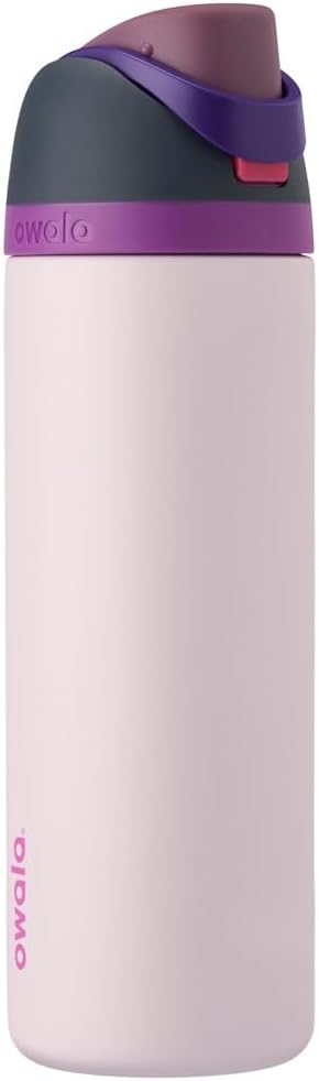 Owala FreeSip Insulated Stainless Steel Water Bottle with Straw for Sports and Travel, BPA-Free, 680 ml, Dreamy Field